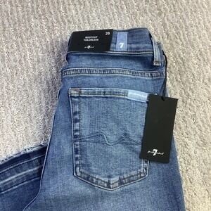 7 For‎ All Mankind Bootcut Tailorless Athens Jeans Released Hem Size 26 NWT